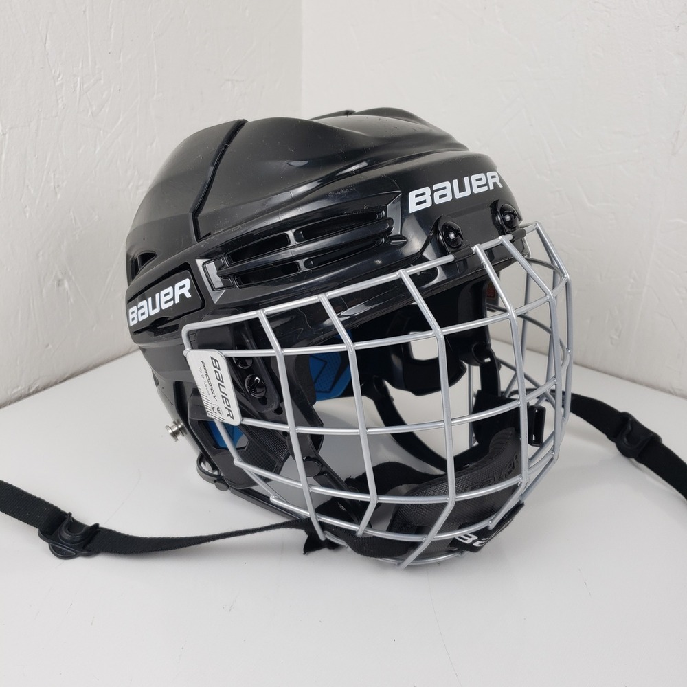 Bauer Prodigy Youth Ice Hockey Helmet Black with Cage Size 6 - 6 5/8 48-53.5cm